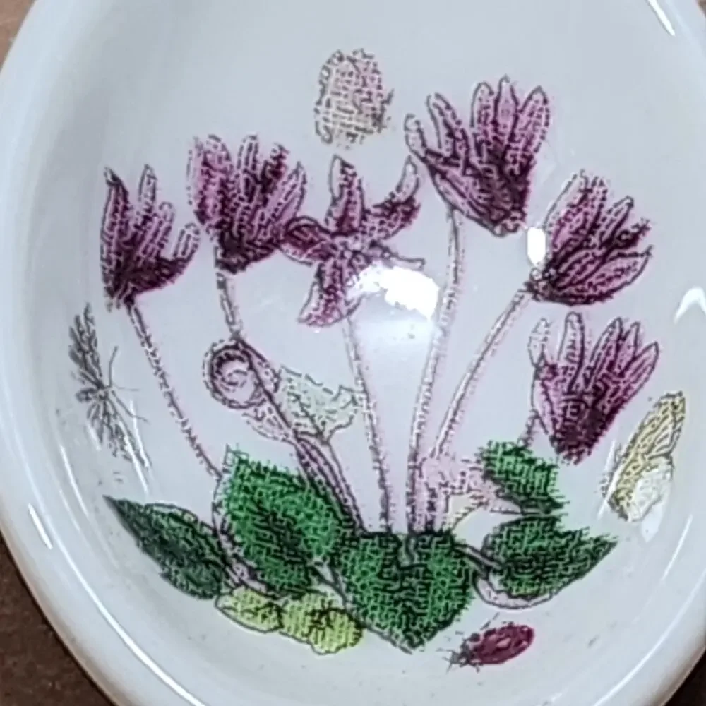 Portmeirion Botanic Garden Measuring Spoons Set of 3 Missing 1/4tsp Porcelain